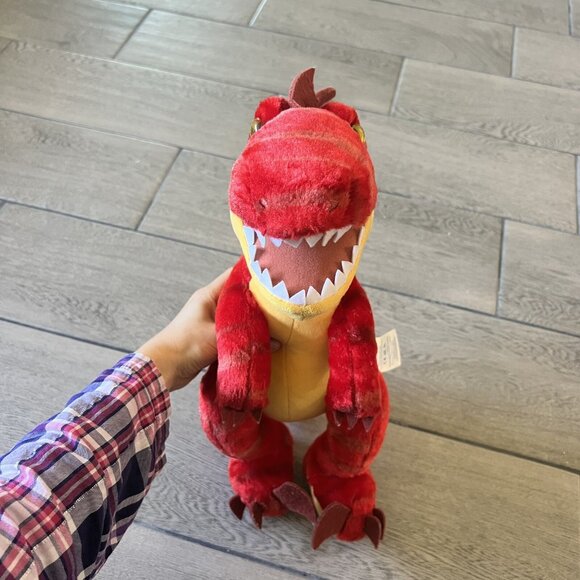 Build A Bear Red Raptor Dinosaur Plush Stuffed Animal 16” - Picture 2 of 8